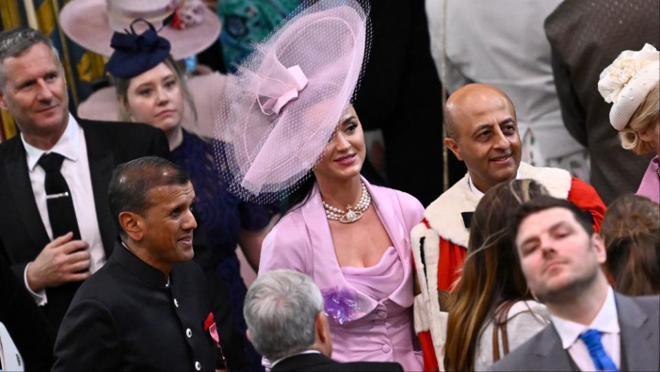 Katy Perry at Westminster Abbey to witness the coronation of King Charles III (Gareth Cattermole/Getty Images)