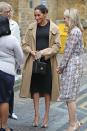 <p>The Duchess of Sussex wore an Oscar de la Renta coat over a black dress by Hatch for a visit to Smart Works, one of <a href="https://www.townandcountrymag.com/society/tradition/a25834957/meghan-markle-hatch-maternity-dress-smart-works/" rel="nofollow noopener" target="_blank" data-ylk="slk:her newly announced Royal patronages;elm:context_link;itc:0;sec:content-canvas" class="link ">her newly announced Royal patronages</a>. The Duchess paired the look with Kimai earrings and printed pumps. </p><p><a class="link " href="https://go.redirectingat.com?id=74968X1596630&url=https%3A%2F%2Fwww.hatchcollection.com%2Fcollections%2Fdresses%2Fproducts%2Fthe-eliza-dress&sref=https%3A%2F%2Fwww.townandcountrymag.com%2Fstyle%2Ffashion-trends%2Fg3272%2Fmeghan-markle-preppy-style%2F" rel="nofollow noopener" target="_blank" data-ylk="slk:SHOP NOW;elm:context_link;itc:0;sec:content-canvas">SHOP NOW</a><em>The Eliza Dress by Hatch, $218 </em></p>