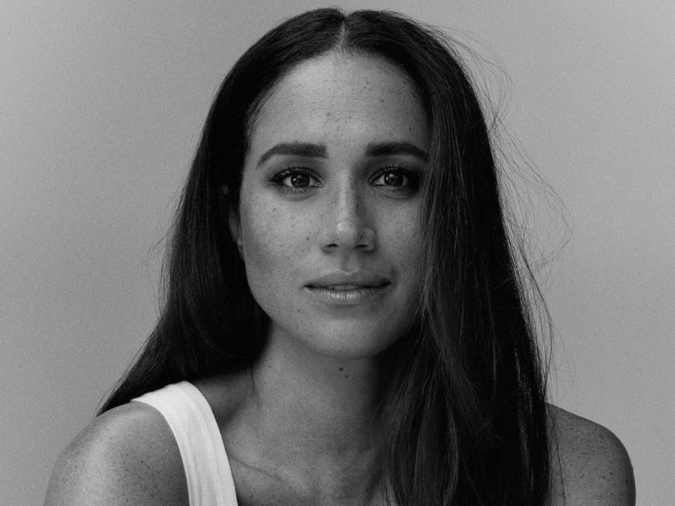 Meghan Markle en la imagen promocional de su nuevo podcast (PA)