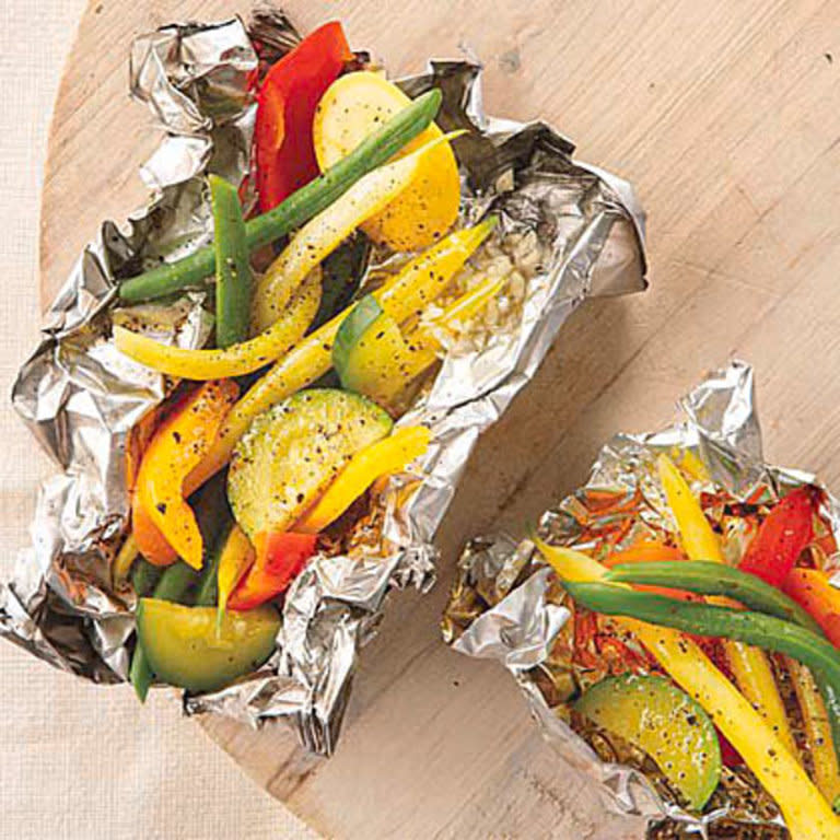 Grilled Vegetables in Foil Packets