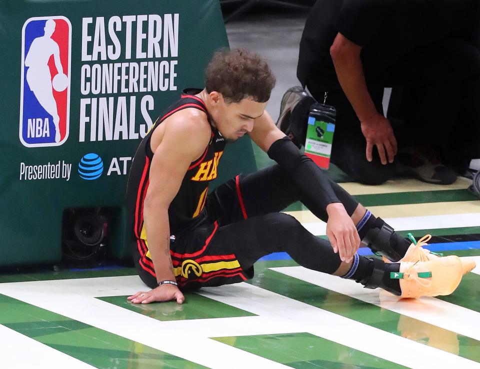 Trae Young is shooting 23.8% from 3-point range in the Eastern Conference finals.