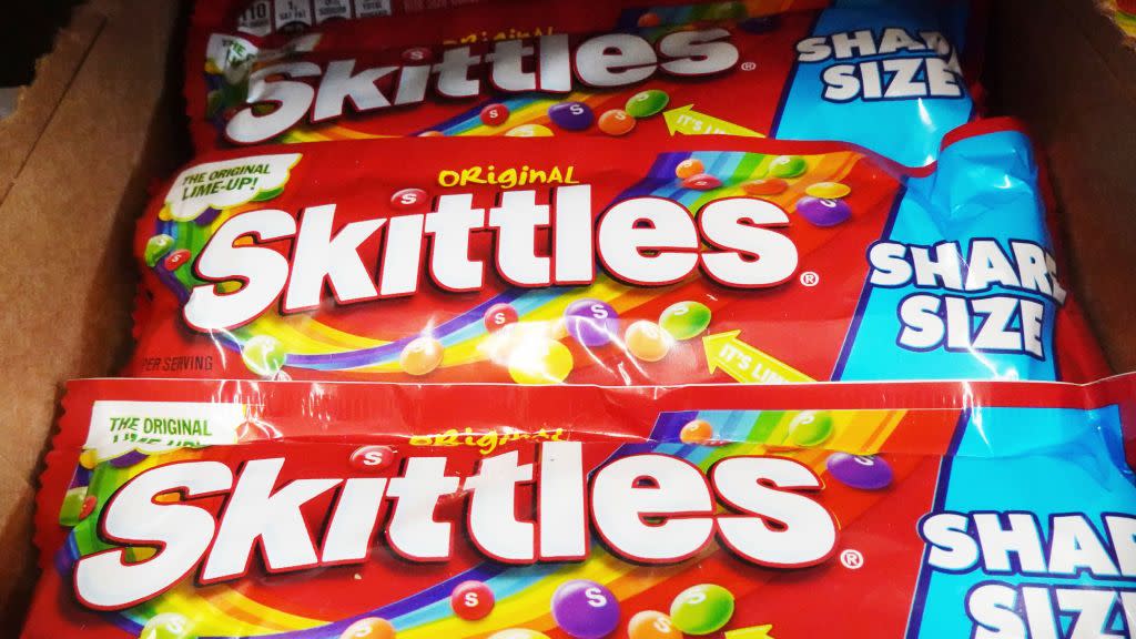 california lawmakers consider bill banning five food additives including coloring agent used in skittles