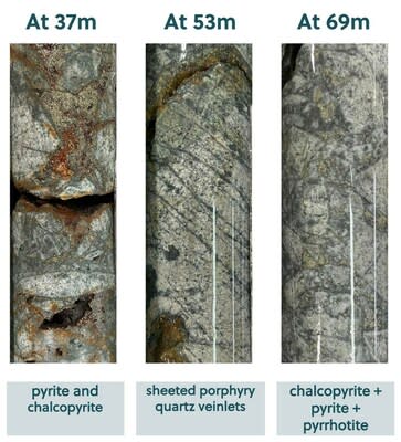 Figure 2: Core Photo Highlights from Drill Hole APC-41 (CNW Group/Collective Mining Ltd.)