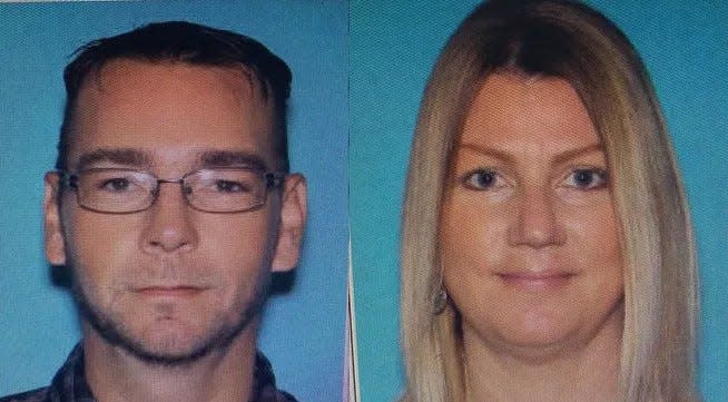 Police in Michigan circulated these photos of James and Jennifer Crumbley on Friday