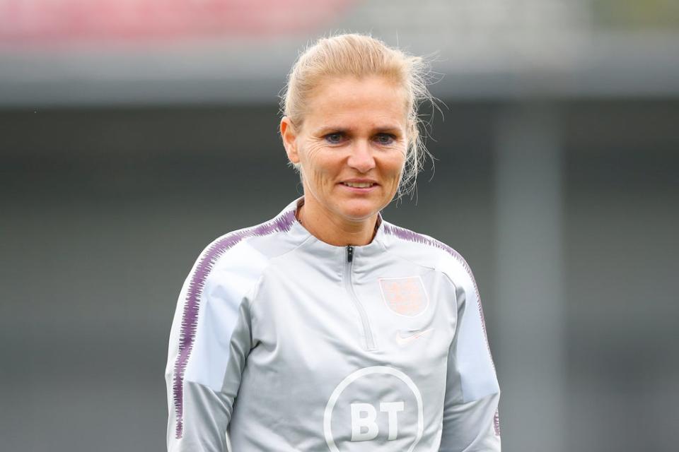 England Women head coach Sarina Wiegman (The FA via Getty Images)