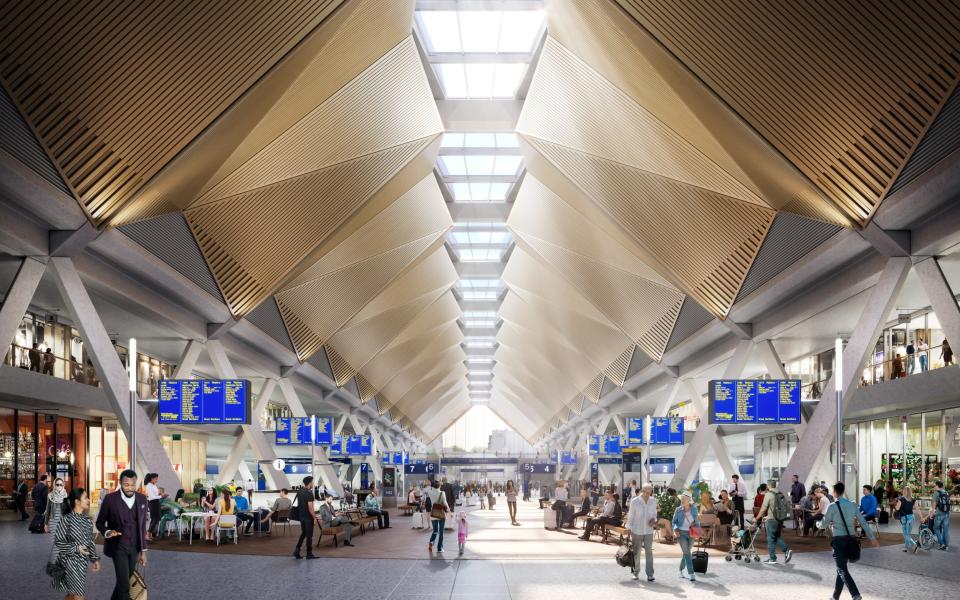  HS2 Ltd has published a new updated design for Britain’s new high speed railway terminus station at London Euston - HS2