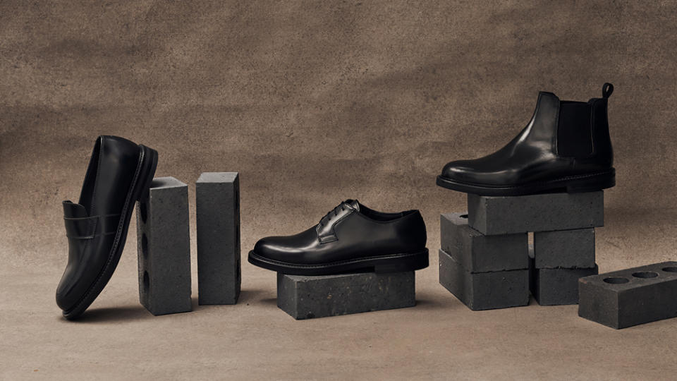 From left to right, Harrys London's Leon loafer, Evans derby and Maddox Chelsea boots.