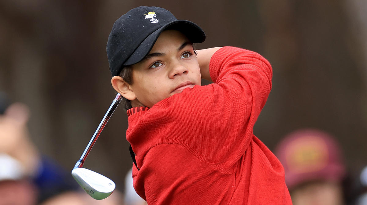 Charlie Woods Spotted Playing Practice Round At Riviera