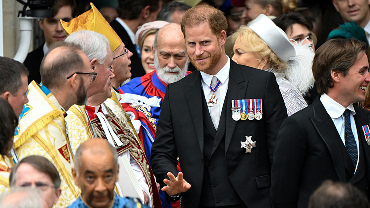 Prințul Harry a făcut o scurtă vizită la Londra pentru încoronarea tatălui său luna trecută.  (PA/Toby Melville)