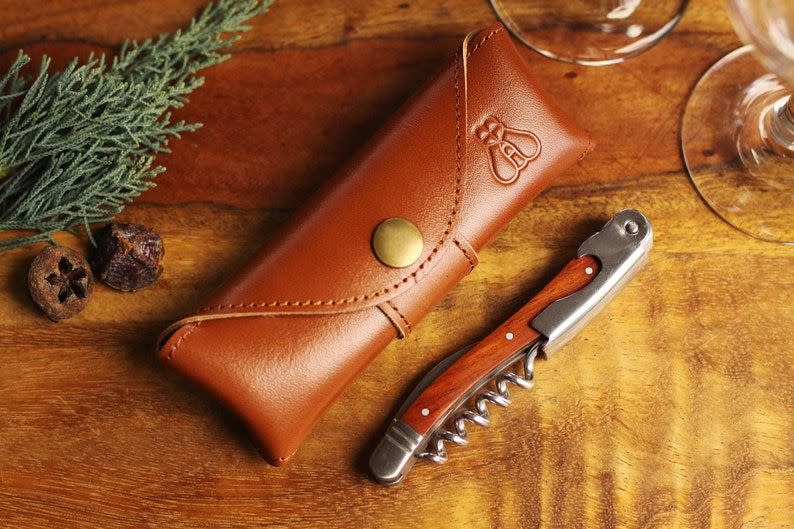 Laguiole Wine Opener With Leather Pouch