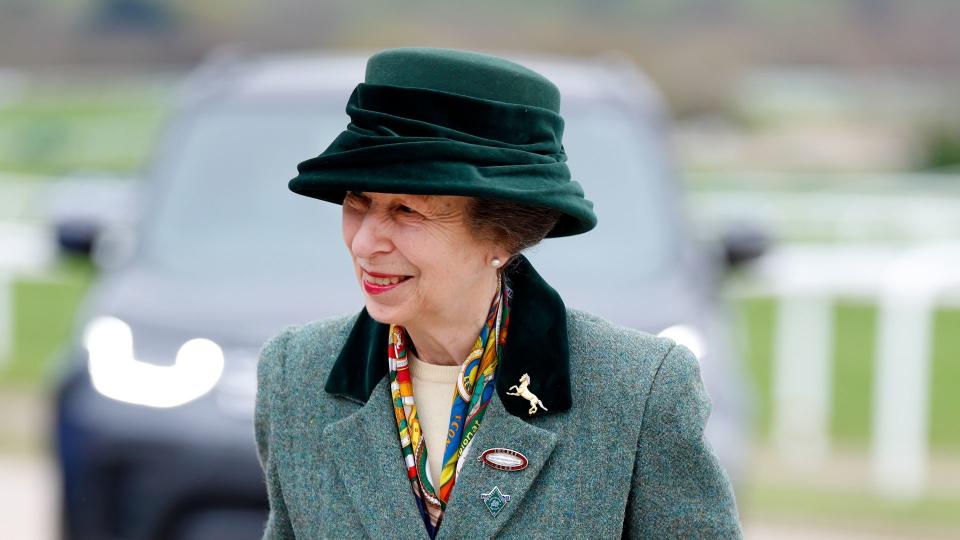 Princess Anne, Princess Royal attends 'St Patrick's Thursday' of the Cheltenham Festival
