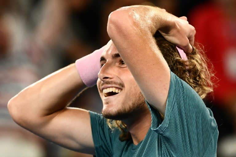 Tsitsipas described himself as "the happiest man on Earth right now" after besting Federer