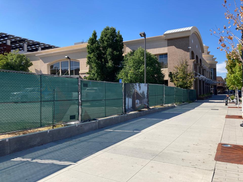 Whistle Stop Park will be built between Shasta College Health Sciences and University Center and Shenanigans Baby Boutique in downtown Redding.