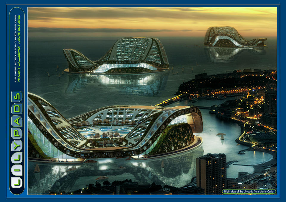 This floating Ecopolis has the double objective of not only widening sustainability in offshore territories of the most developed countries such as the Monaco principality, also grant housing to future climatic refugees of submerged ultra-marine territories such as the Polynesian atolls.