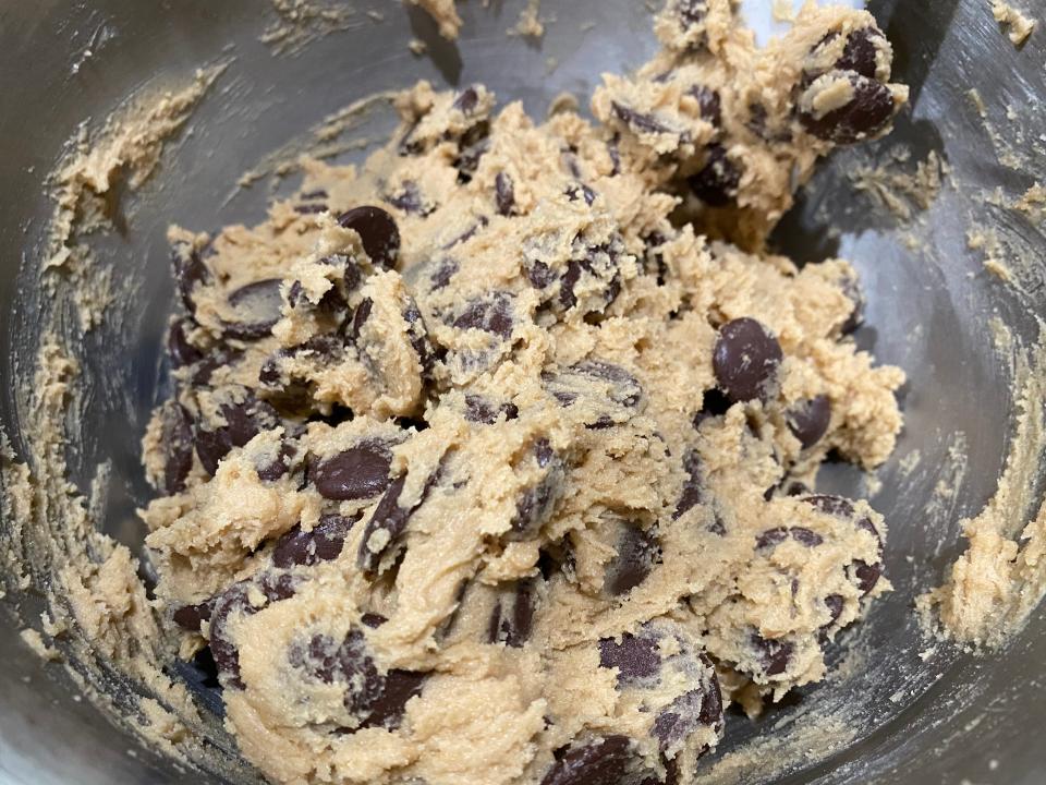 adding chocolate chips to 72 hour cookies