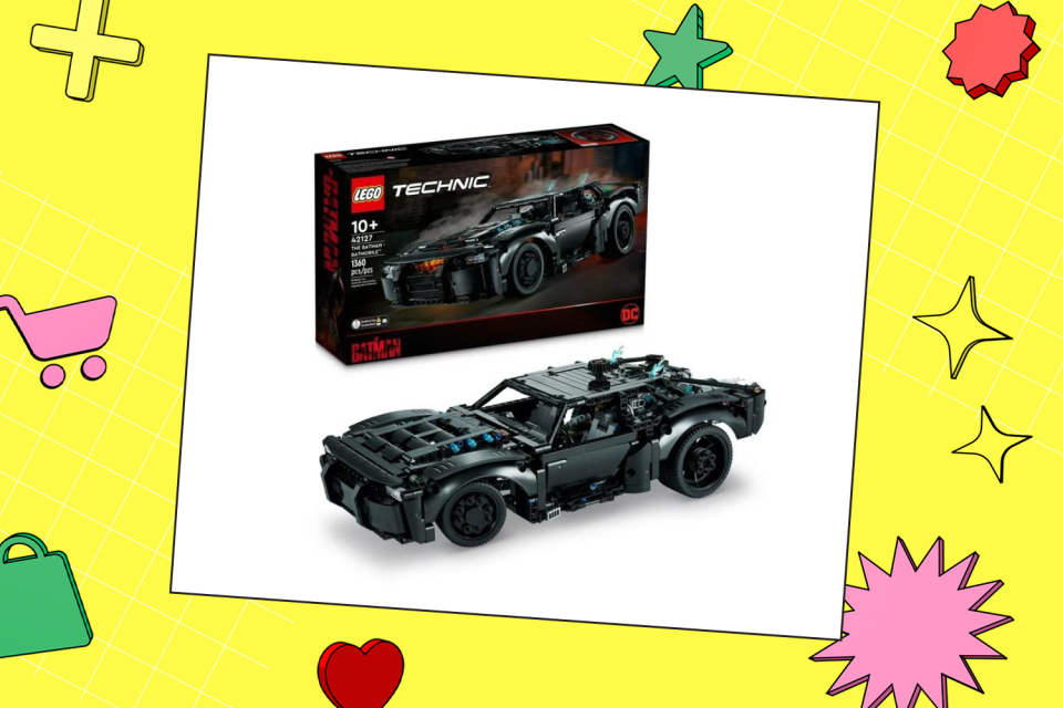 Lego Batmobile and box