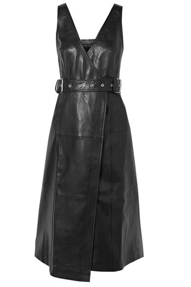 Neve Campbell TIFF leather dress