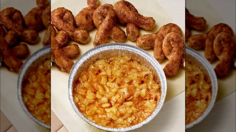 Domino's Baked Apple Oven Dip and twists