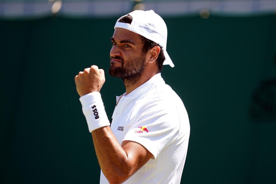 Matteo Berrettini beat Alex De Minaur in straight sets (PA Wire)