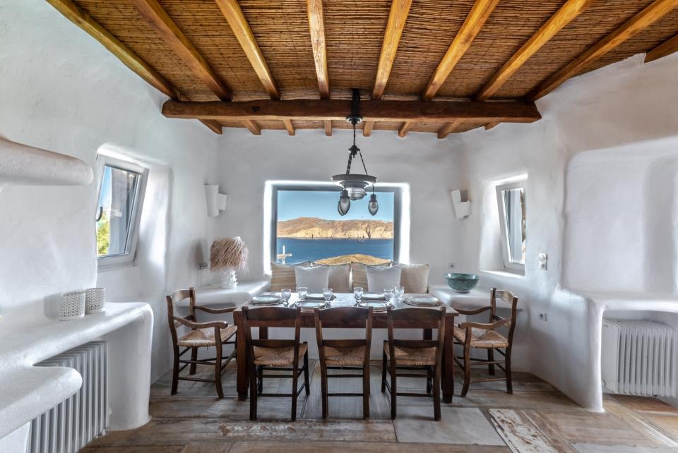 The breakfast views in one of the villas at White Key Mykonos.