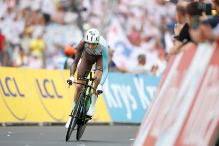 Cycling - The 104th Tour de France cycling race - The 22.5-km individual time trial Stage 20 from Marseille to Marseille, France - July 22, 2017 - AG2R-La Mondiale rider Romain Bardet of France near the finish line. REUTERS/Christian Hartmann