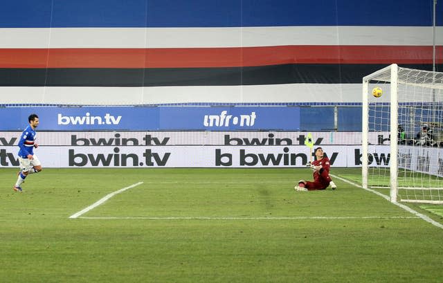 Antonio Candreva scored a Panenka-style penalty to drew Sampdoria level against Udinese