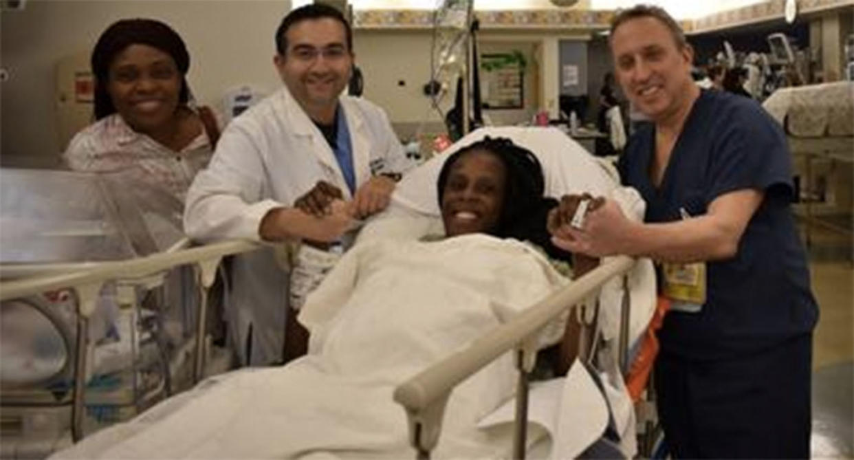 Thelma Chiaka welcomed sextuplets on March 15. (Photo: Woman’s Hospital of Texas)