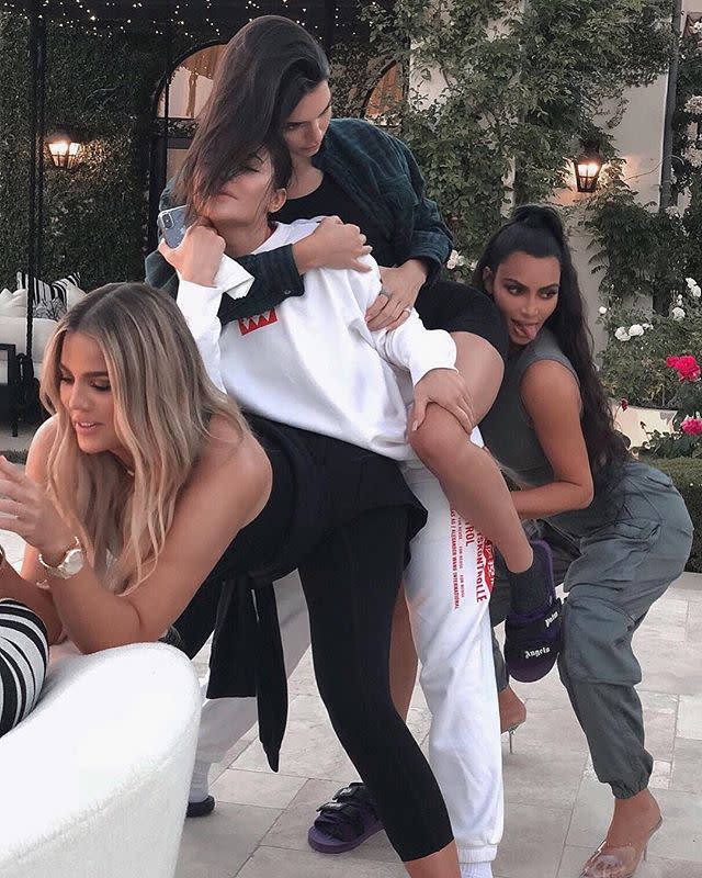 6) Khloe, Kylie, Kendall and Kim, August 2018