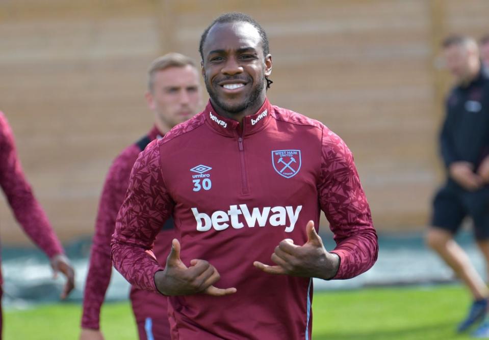 Antonio scored 10 Premier League goals last season (West Ham United FC via Getty Ima)