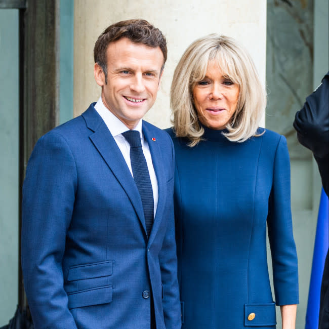 Emmanuel Macron y su esposa Brigitte credit:Bang Showbiz