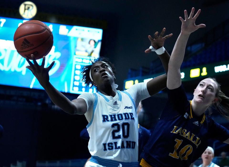 Mayé Touré, shown in a Jan. 8 game, had 12 points and a career-high 15 rebounds Sunday against Loyola Chicago.