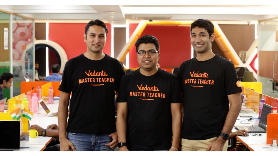 From Right to Left Vamsi Krishna CEO Co founder Anand Prakash Co founder Pulkit Jain Co Founder and Head Product