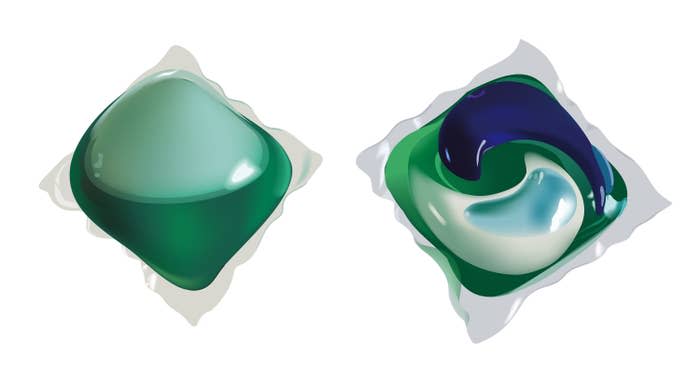 Dishwasher detergent pods