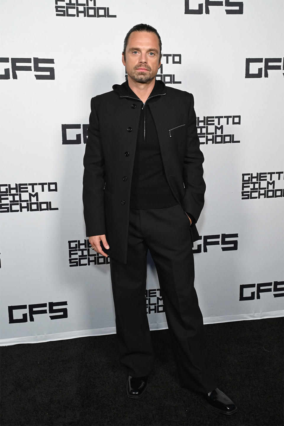 Sebastian Stan attends the 2023 GFS Fall Benefit on October 12, 2023 in Santa Monica, California.