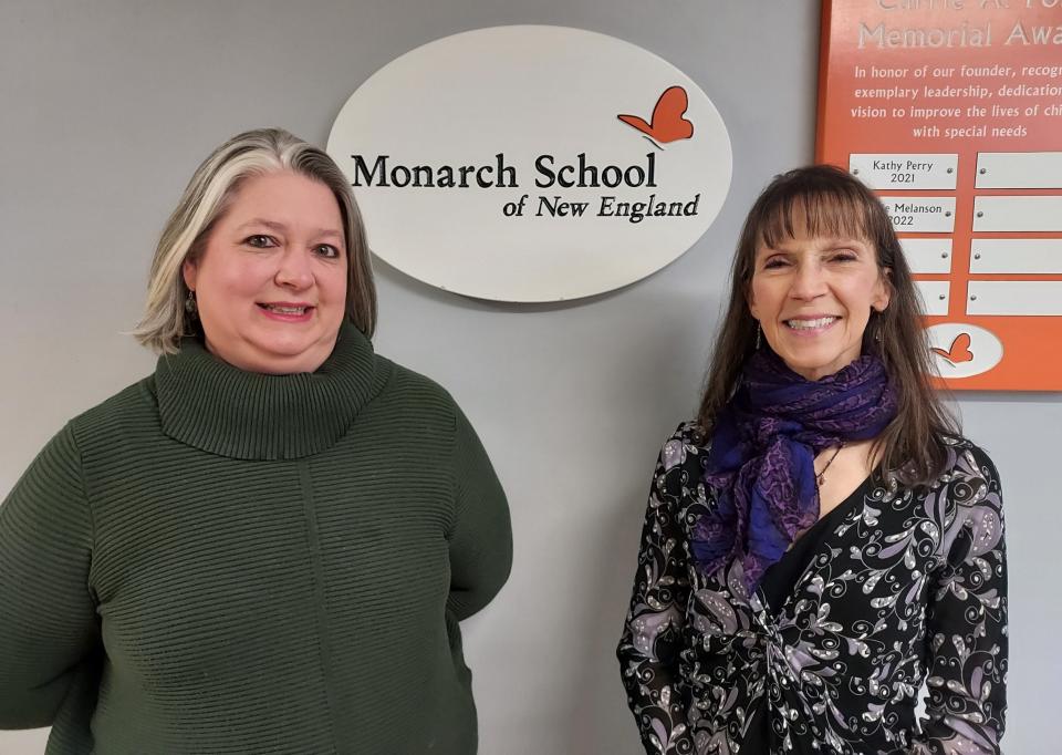Jeanette Souther, left, is the incoming Monarch School executive director and Diane Bessey is the current executive director, retiring June 30, 2023.