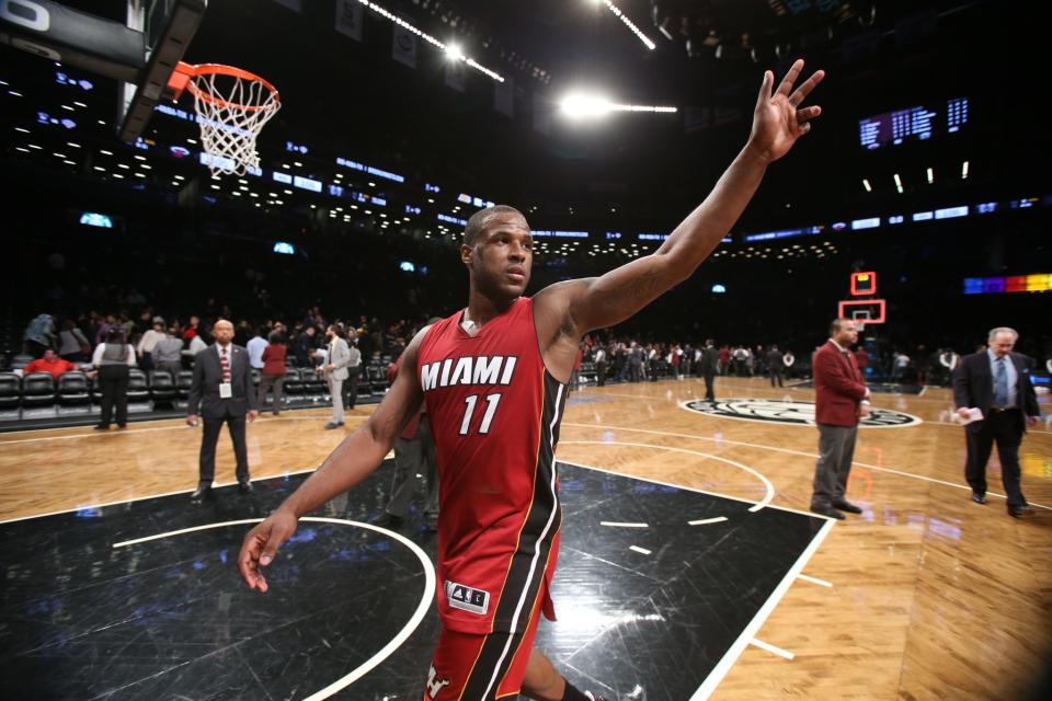 Dion Waiters waves to his adoring fans. (Getty Images)