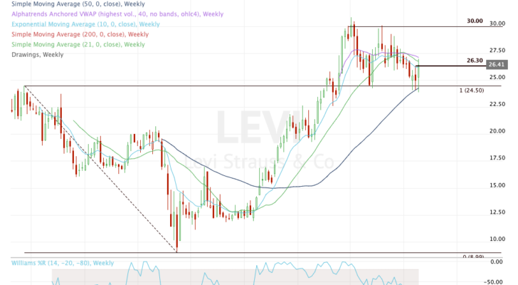 Top stock trades for LEVI