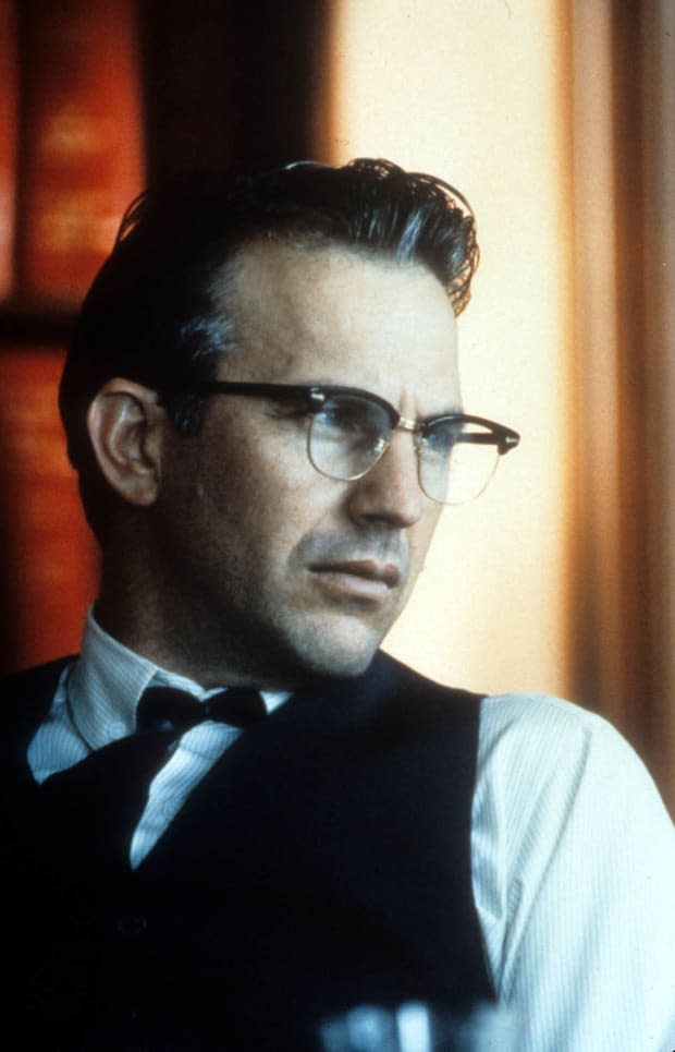 <p>Kevin Costner in a scene from the 1991 film <em>JFK</em>. </p>