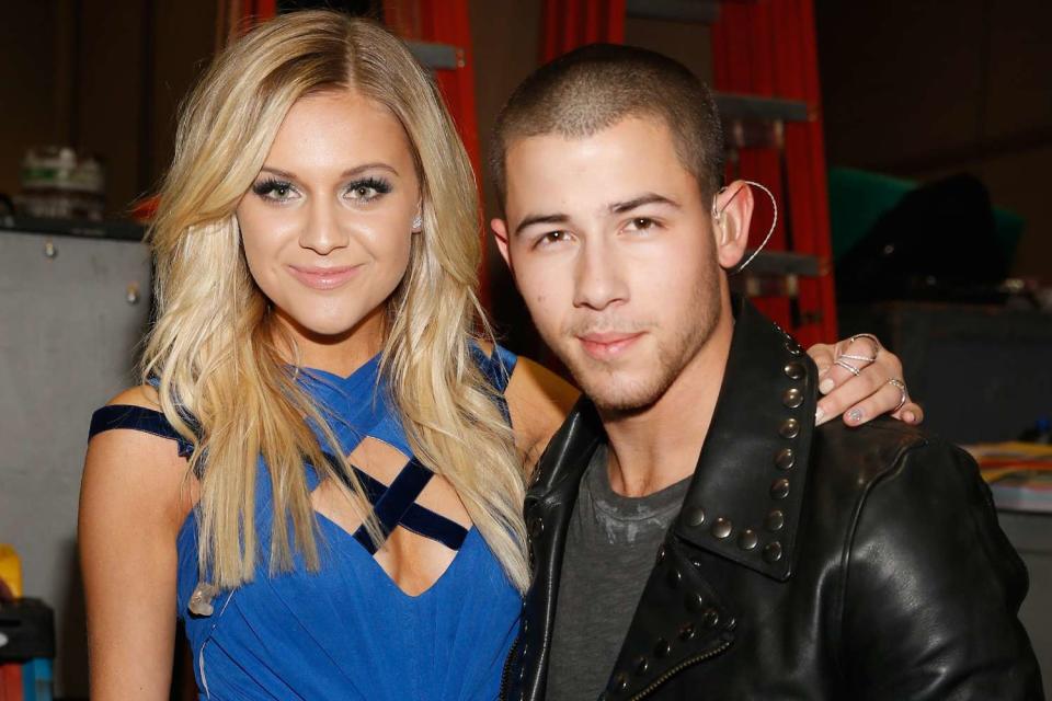  Isaac Brekken/ACM2016/Getty  Kelsea Ballerini and Nick Jonas