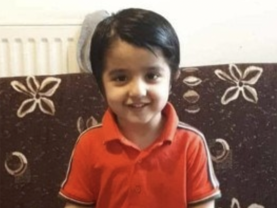 Muhammad Ibrahim Ali, four, died from the same infection in November (Just Giving)