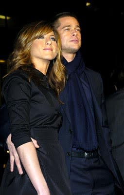 Jennifer Aniston and Brad Pitt at the LA premiere of Universal's Along Came Polly