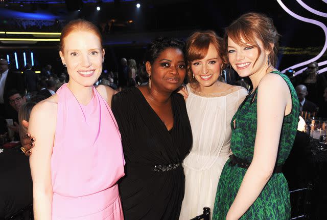 <p>Jeff Kravitz/Film</p> Jessica Chastain, Octavia Spencer, Ahna O'Reilly and Emma Stone in 2012
