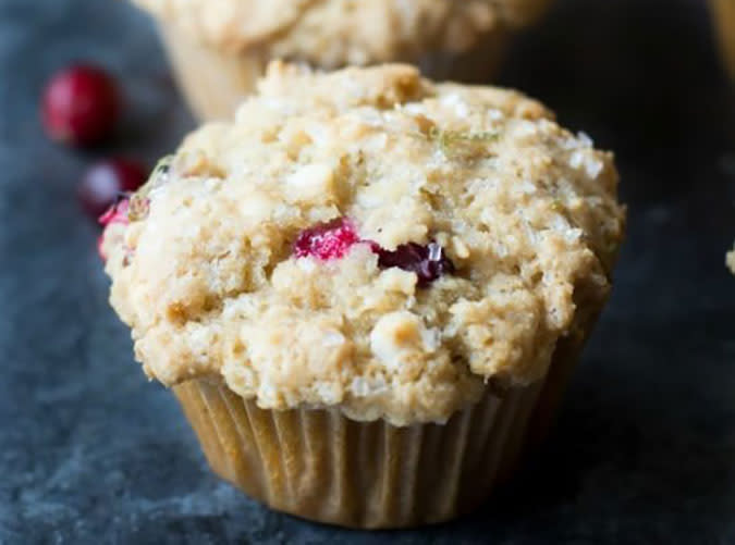 Gluten-Free Cranberry Muffins with White Chocolate Chips