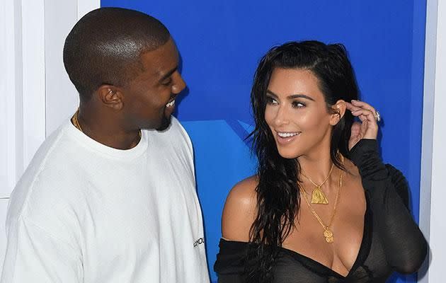 Kimye are ready to add to their family via a surrogate. Source: Getty