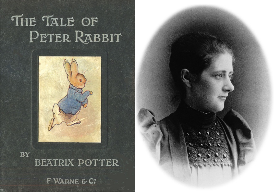 Potter在1902年出版第一本比得兔童書。（翻攝自比得兔官網）