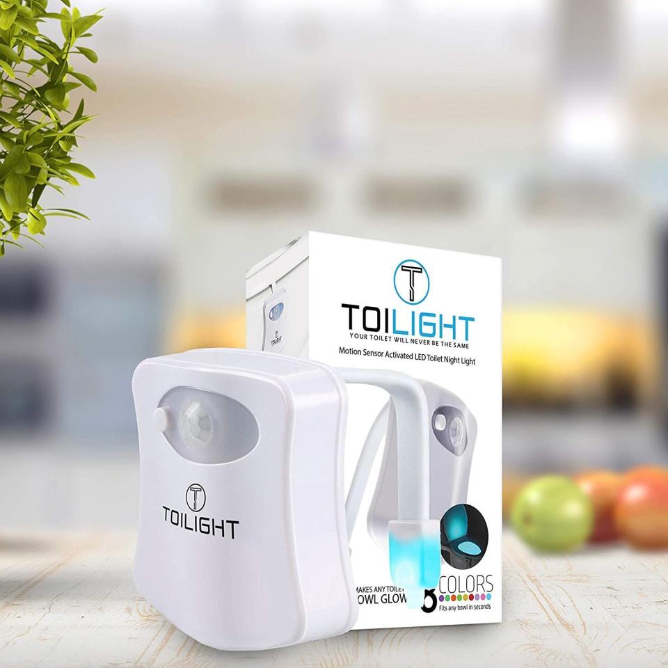 12) ToiLight Motion Sensor LED Toilet Night Light