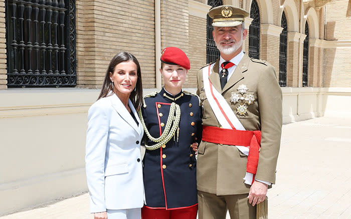 Felipe VI, doña Letizia y la princesa Leonor 