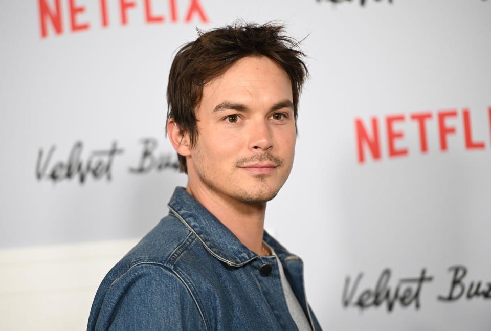 Actor Tyler Blackburn arrives for the premiere of the Netflix film "Velvet Buzzsaw" on January 28, 2019 at The Egyptian Theatre in Hollywood. (Photo by Robyn Beck / AFP)ROBYN BECK/AFP/Getty Images ORIG FILE ID: AFP_1CS5MC