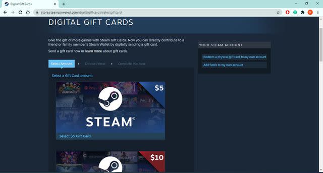 Send Digital Gift Cards