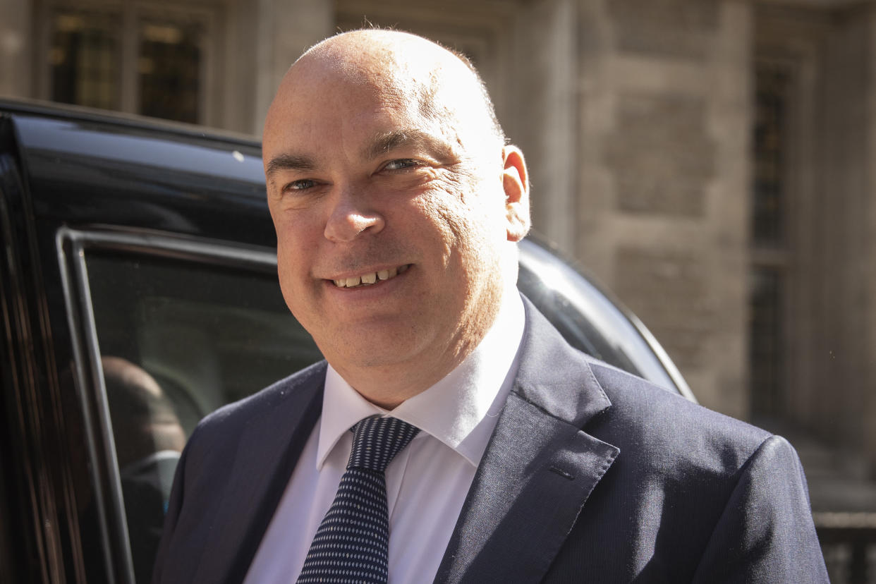 LONDON, ENGLAND - JUNE 27: Mike Lynch, former chief executive officer of Autonomy Corp departs the Rolls Building on June 27, 2019 in London, England. Hewlett Packard Enterprise Co. has accused Mr Lynch of being accounting fraud at 'Autonomy', once the UK's second-biggest software company.  (Photo by Dan Kitwood/Getty Images)